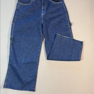 Love Trends Wide Leg Carpenter Blue Jeans